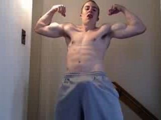 Bodybuilder Rock Hard Flexin