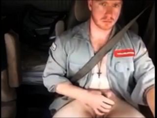 Fat Cock Truck Driver On Webcam