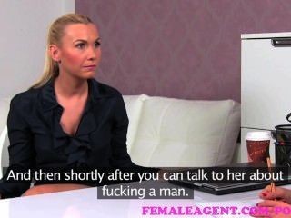 Femaleagent. Blonde Sexy Boss Teaches Agent The Art Of Seduction