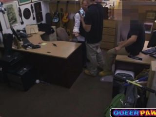 Straight Guy Shows His Cock Sucking Skills In A Pawn Shop