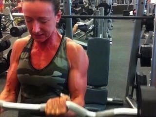 Muscle Girls Training In Gym