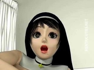 Horny 3d Hentai Nun Suck Penis