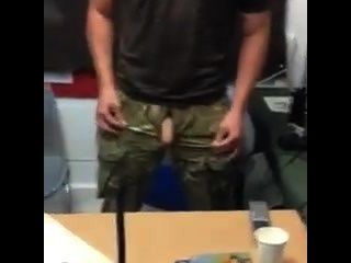 British Soldiers Spanking Cock.