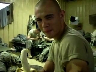 Army Dude And Banana