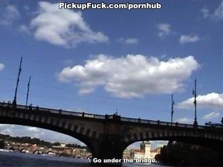 Blonde Sucks Dick On A Boat In Full View Of The City