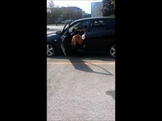 Girl Smoking In Car